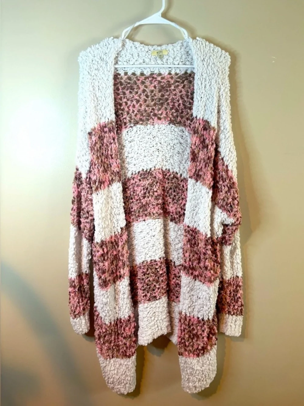 Cozy knit popcorn Cardigan Sweater